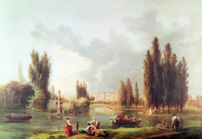 Der Park und das Schloss von Mereville von Hubert Robert